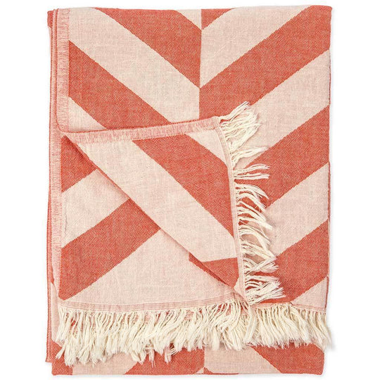 Turkish Towel - Chevron - Mandarin