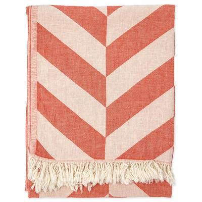Turkish Towel - Chevron - Mandarin