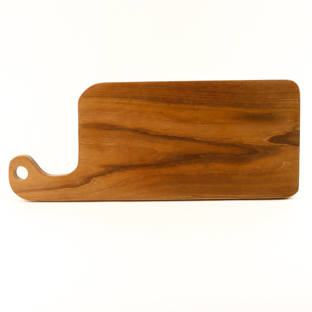 Planche de charcuterie courte en teck 15 x 6"