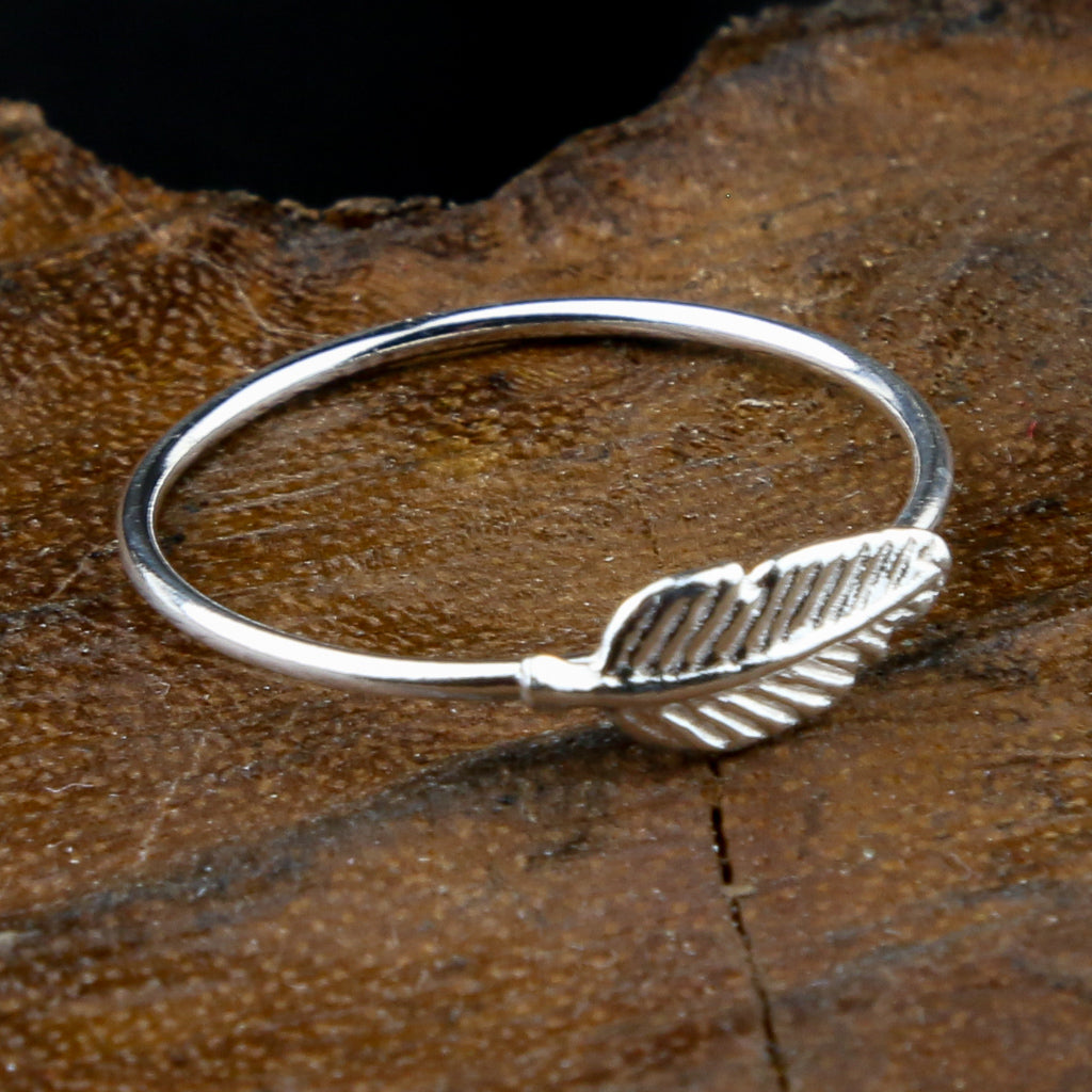 Thai Leaf Silver Ring