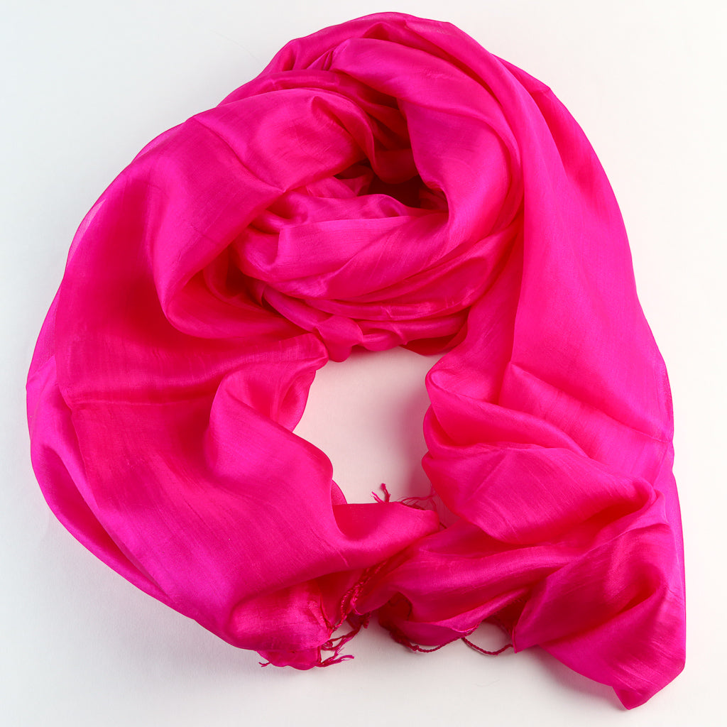 Vietnamese Silk Scarf - Pink