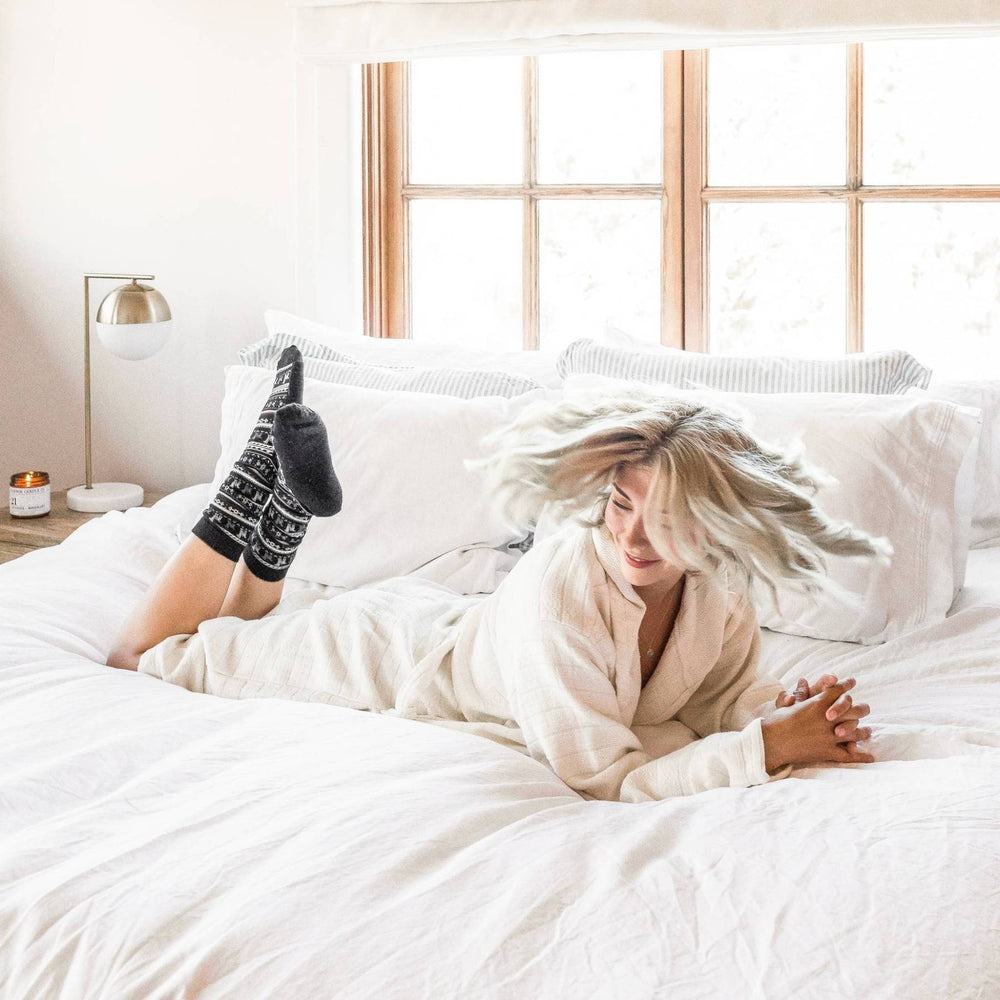 Print Socks- Black