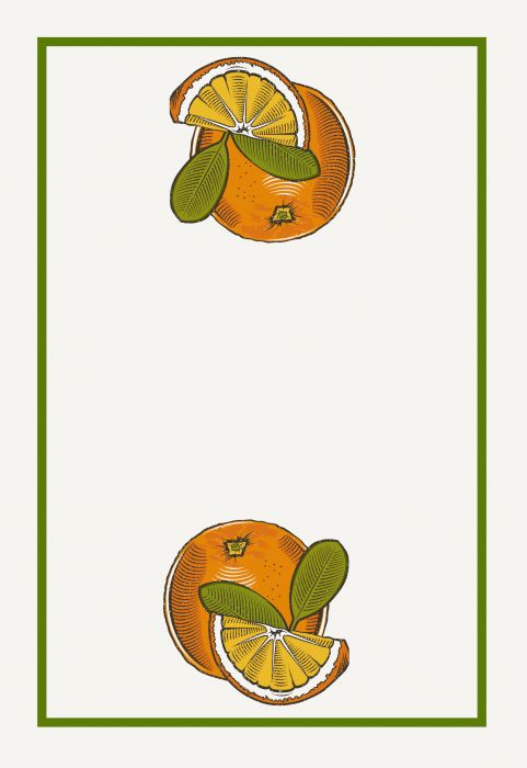 Torchon de Cuisine Orange, Sac de Farine - Lot de 2