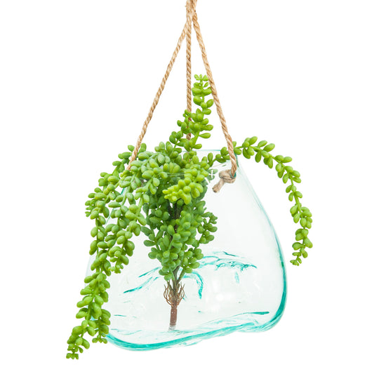 Hanging Blown Glass Bowl-Large