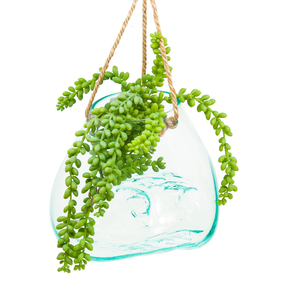 Hanging Blown Glass Bowl-Large