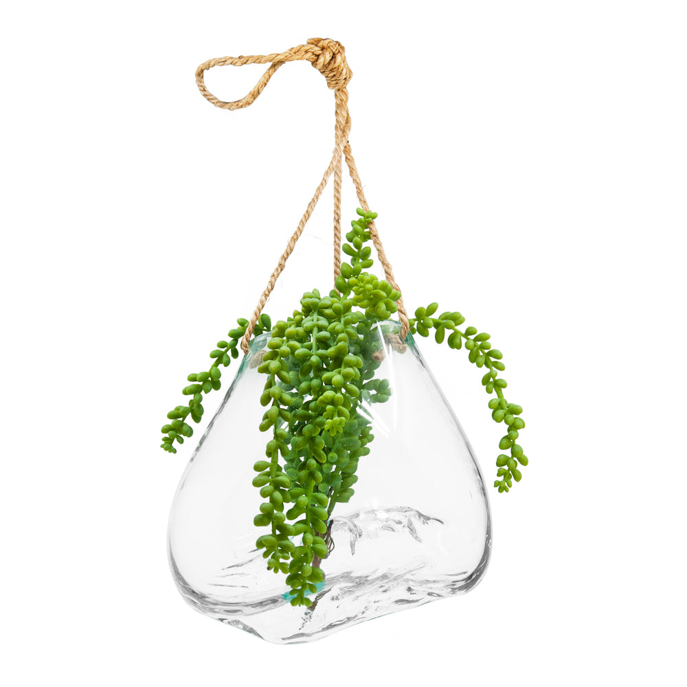 Hanging Blown Glass Bowl-Large