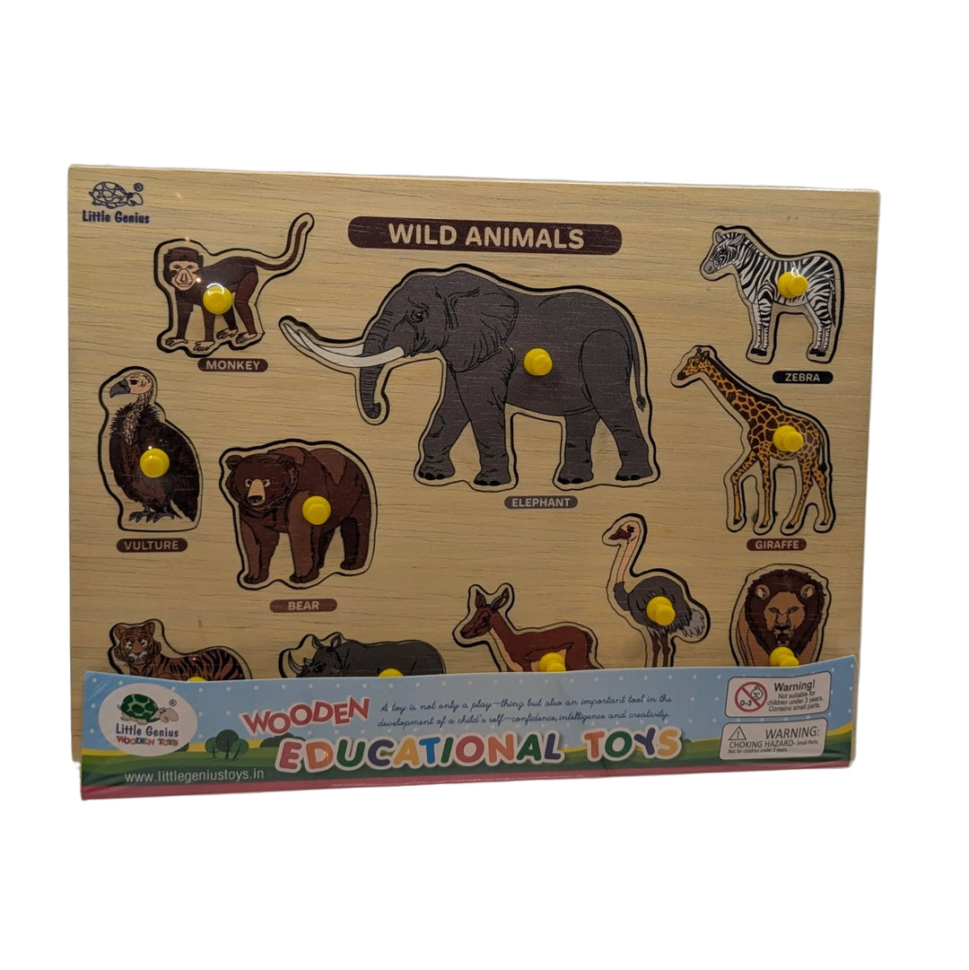 Knob Puzzle Wood Board