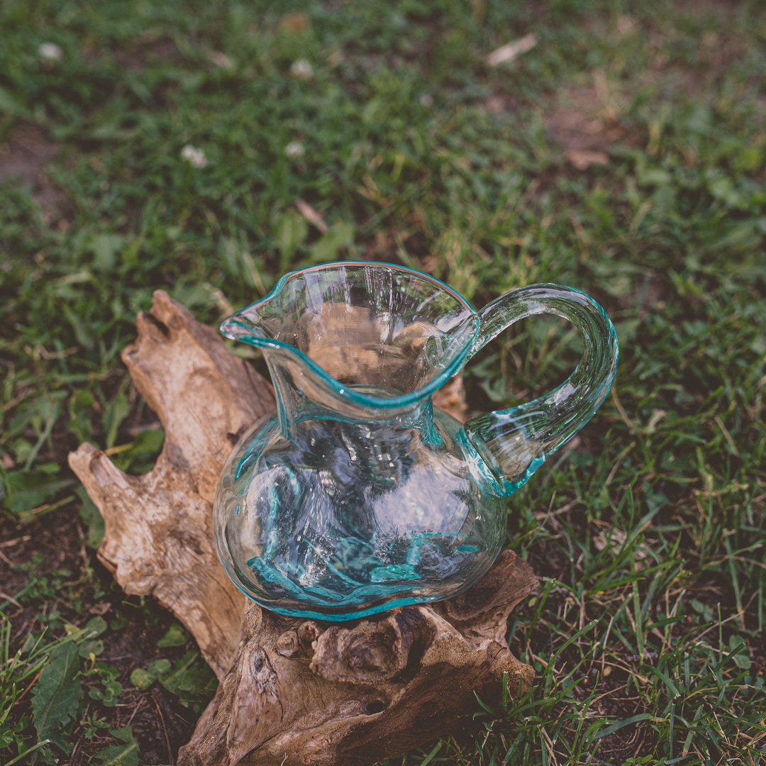 Glass Jug on Gamal Wood