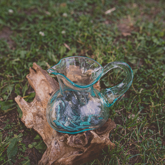 Glass Jug on Gamal Wood
