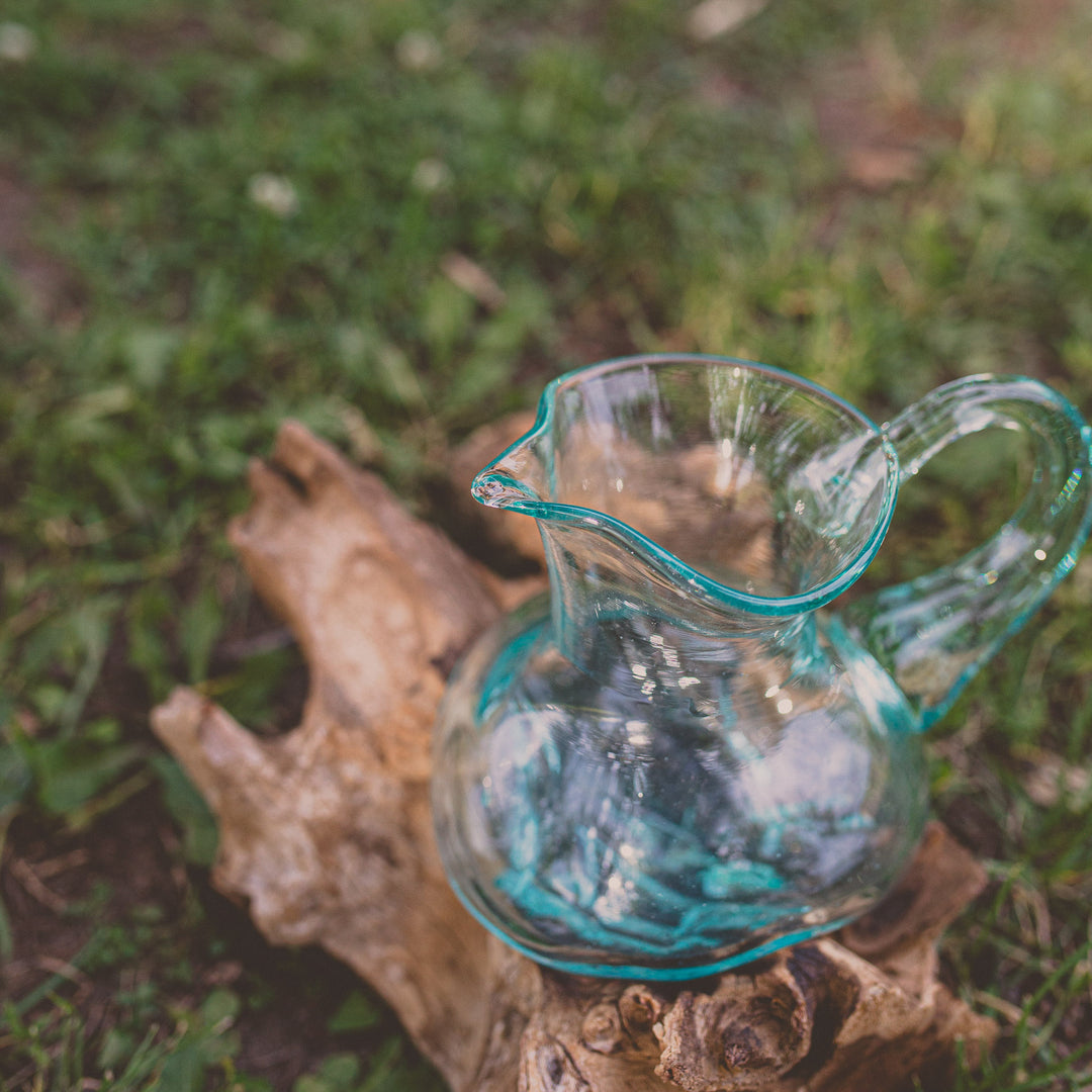 Glass Jug on Gamal Wood