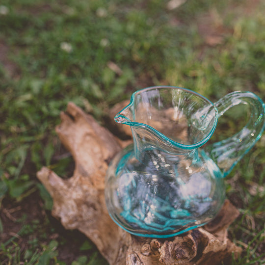 Glass Jug on Gamal Wood