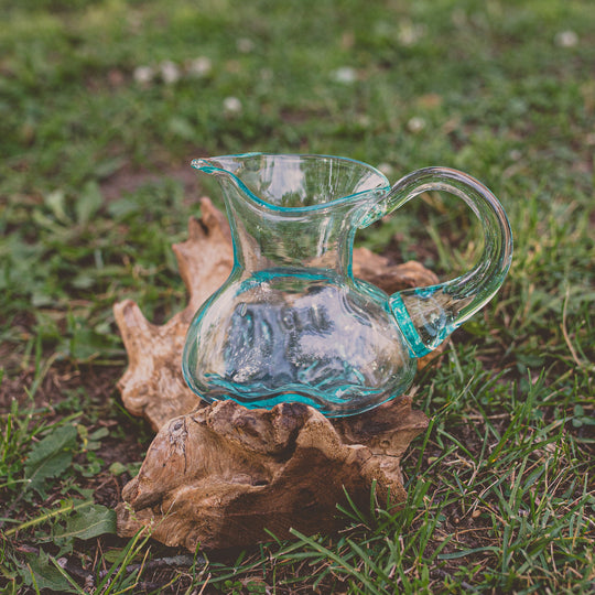 Glass Jug on Gamal Wood