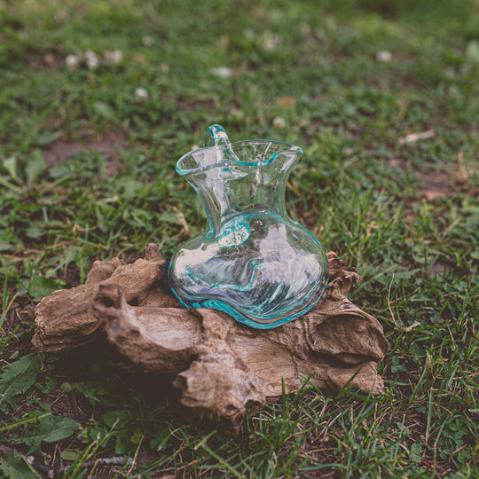 Glass Jug on Gamal Wood