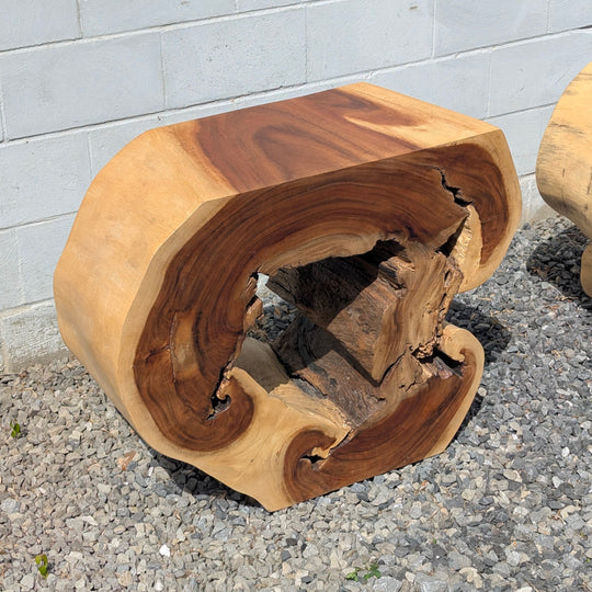 Natural Sono Wood Console Table