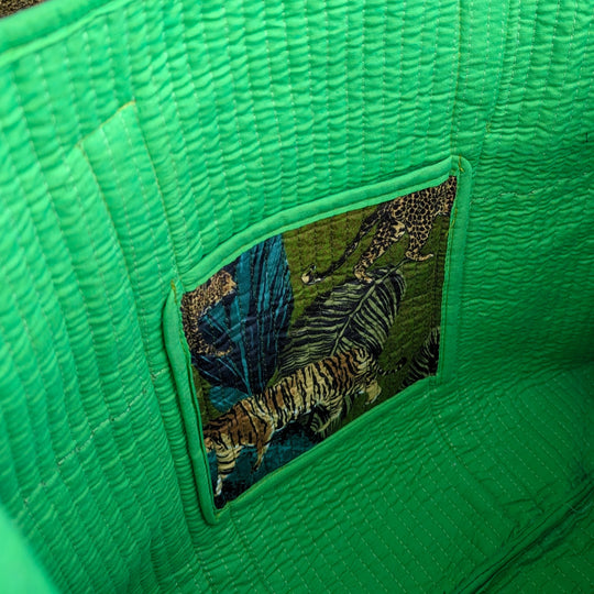 Quilted Cotton Tote Bag