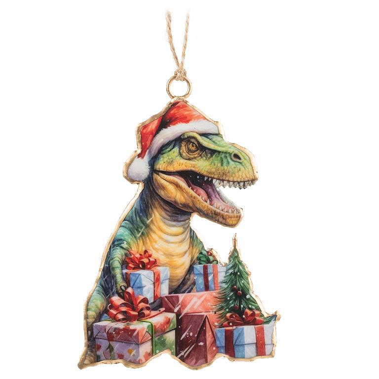 Christmas Dinosaur Ornament
