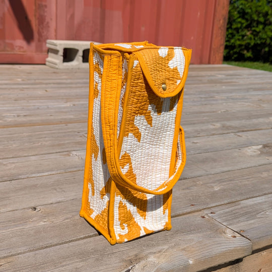Quilted Cotton Bottle Bag