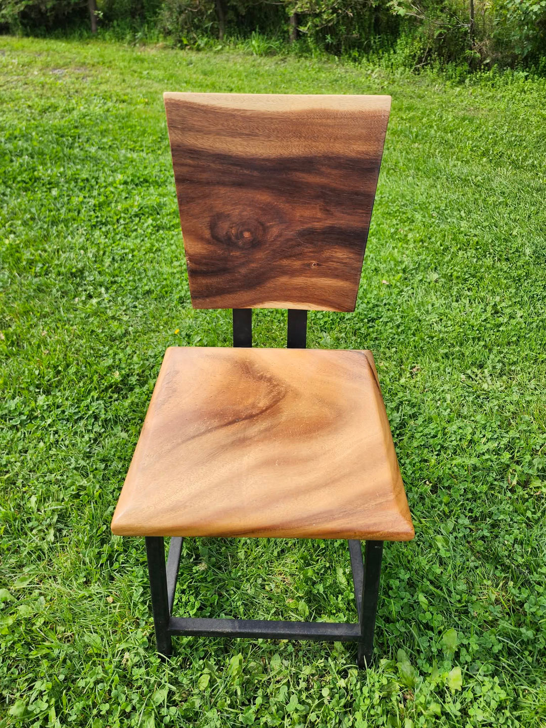 Sono Wood Chair with Iron Legs