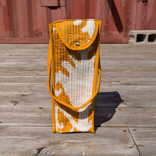 Quilted Cotton Bottle Bag
