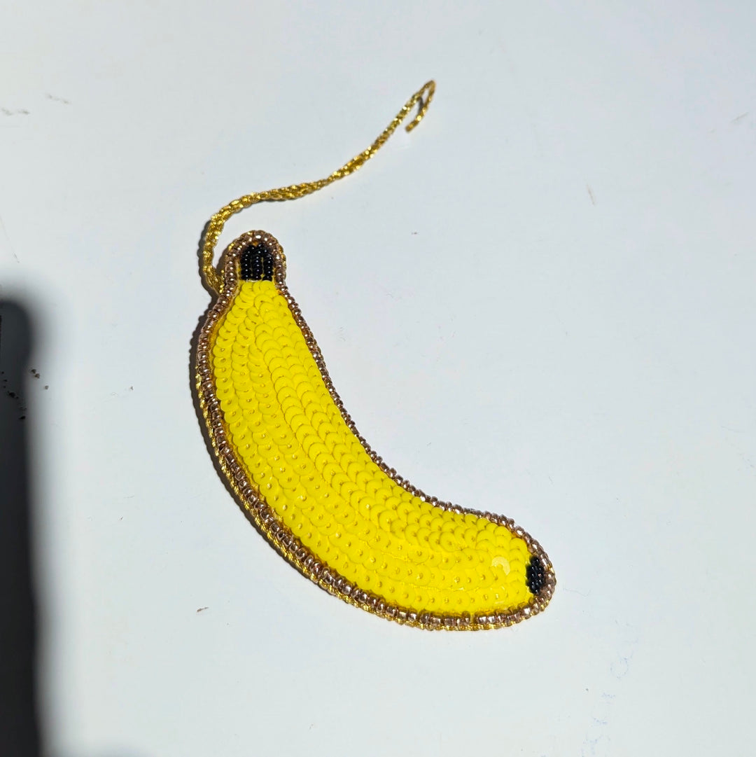 Beaded Banana Ornament