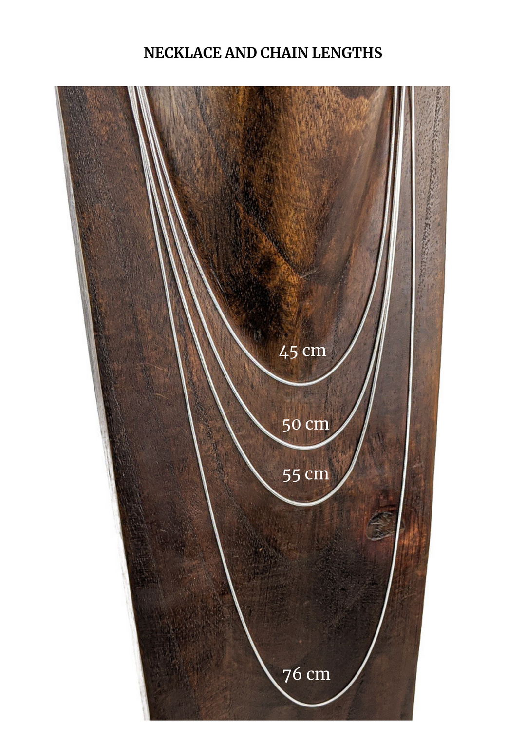 Chain Length Reference Necklace and Chain Sizing Guide – One World Bazaar