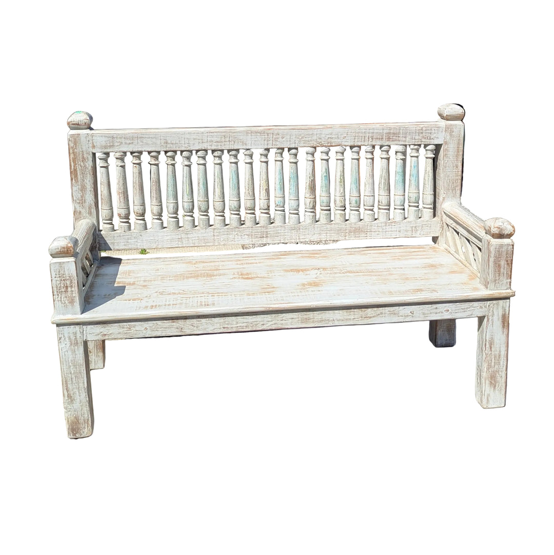 Spindle Back Mango Wood Bench