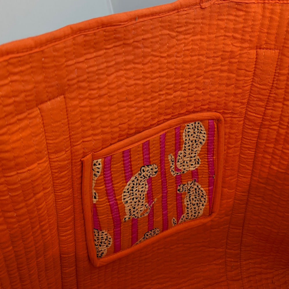 XL Quilted Cotton Tote Bag