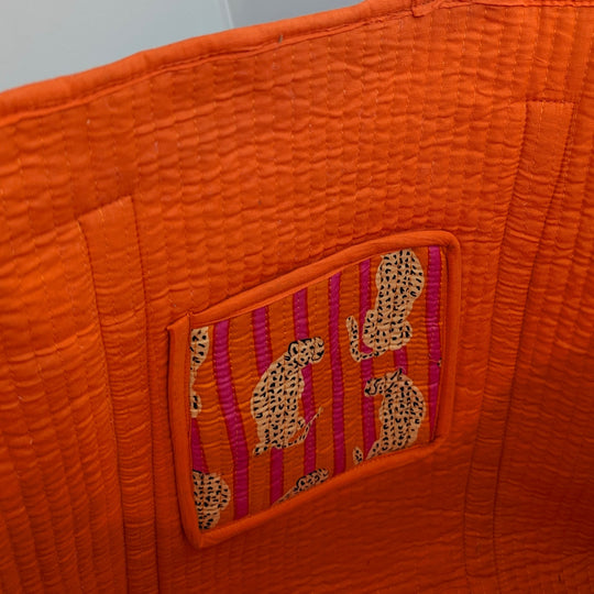 XL Quilted Cotton Tote Bag