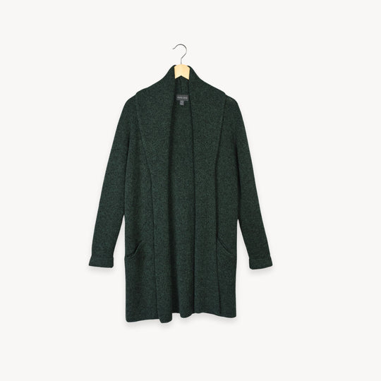 Mia Alpaca Sweater - Marled Green