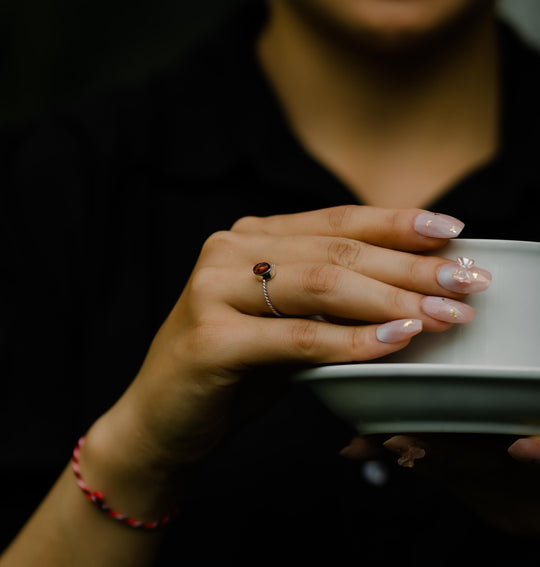 Simple Amber Ring