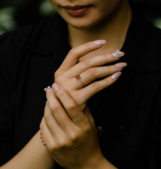 Simple Amber Ring