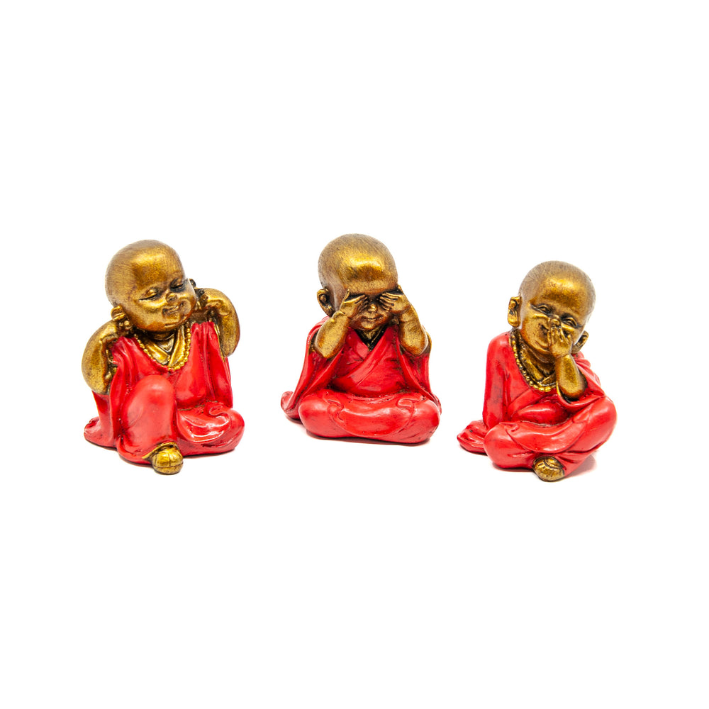Painted Resin Shaolin Monk