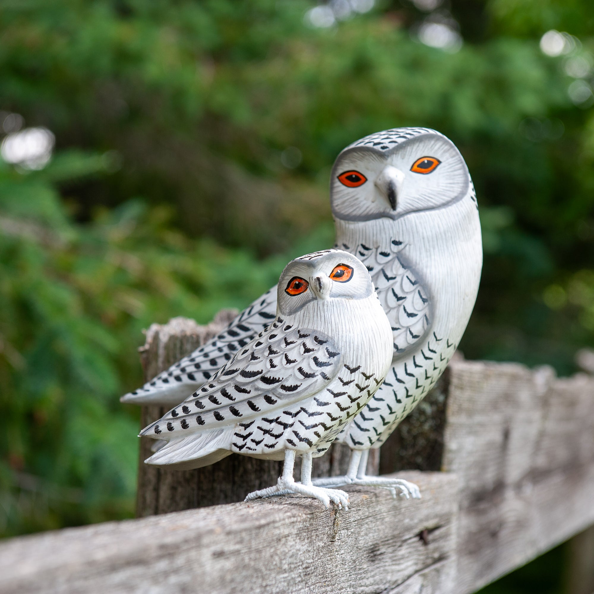 Balinese Wooden Snowy Owl