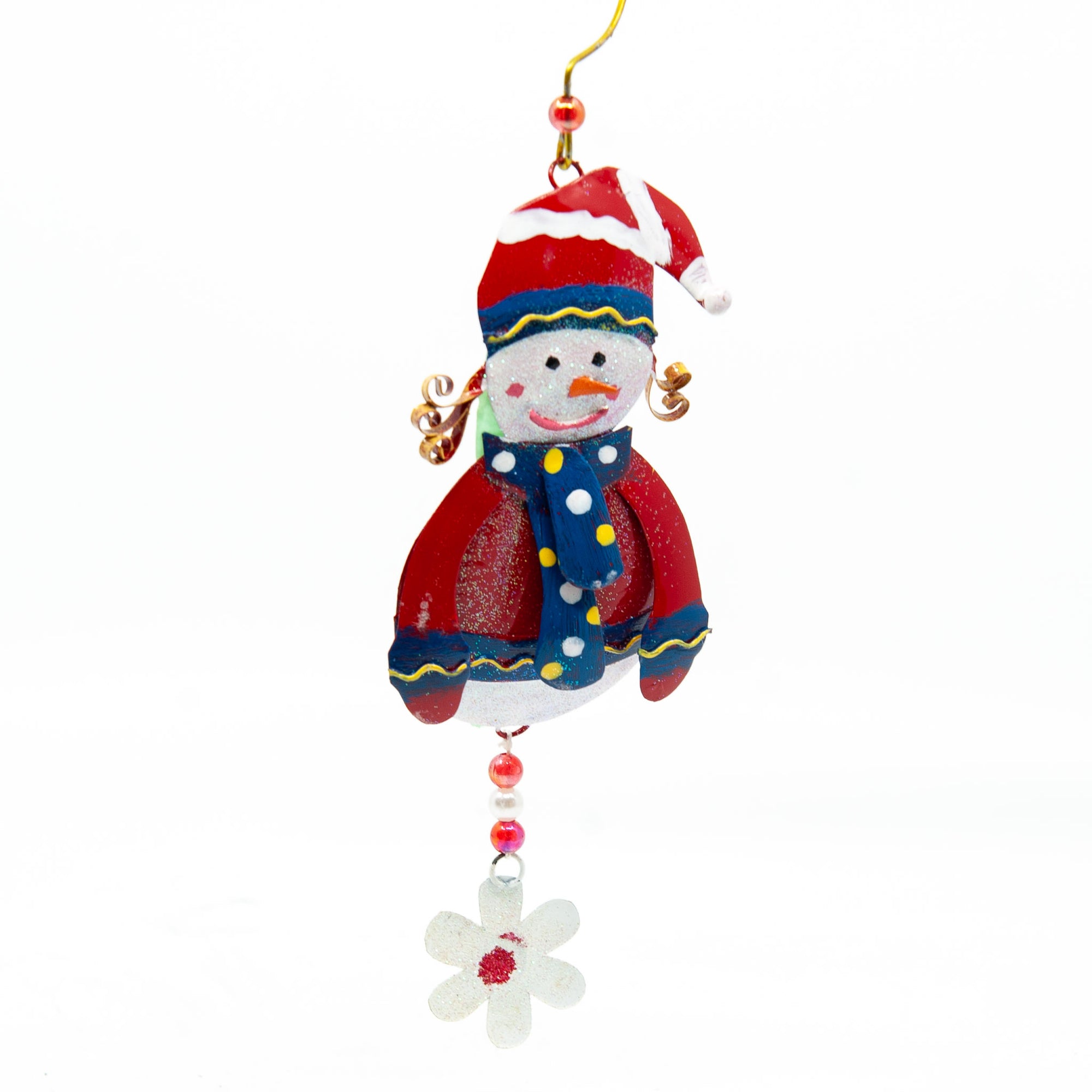 Metal Snowman Ornament