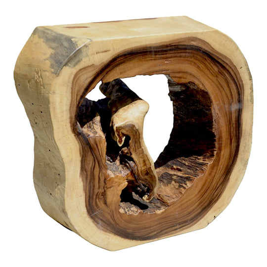 Large Sono Wood Open-Centre Console