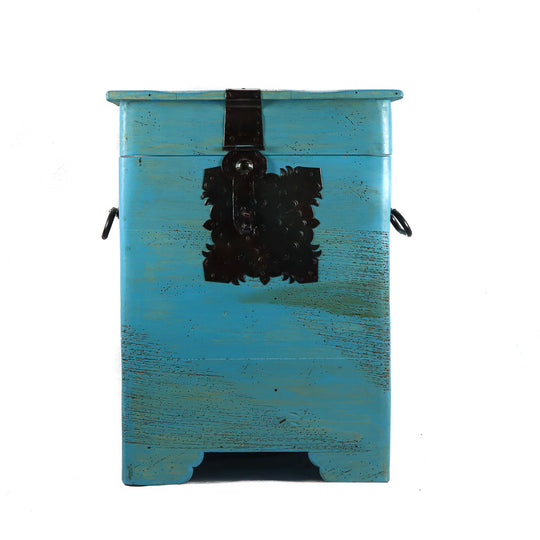 Locking Pine Wood Chest Cabinet
