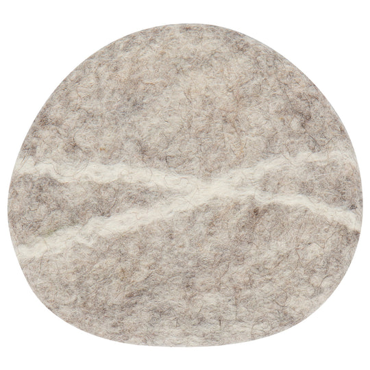 Striato Felt Wool Coasters Set of 4 - Flint