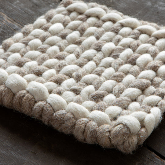 Braid Felt Wool Trivet - Flint