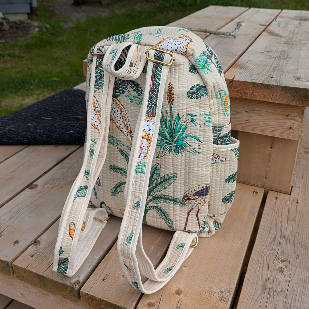 Quilted Cotton Backpack