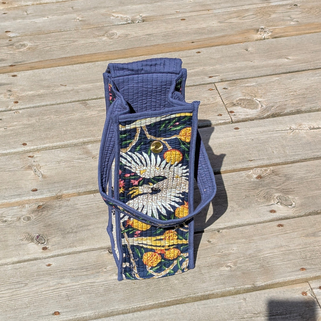 Quilted Cotton Bottle Bag