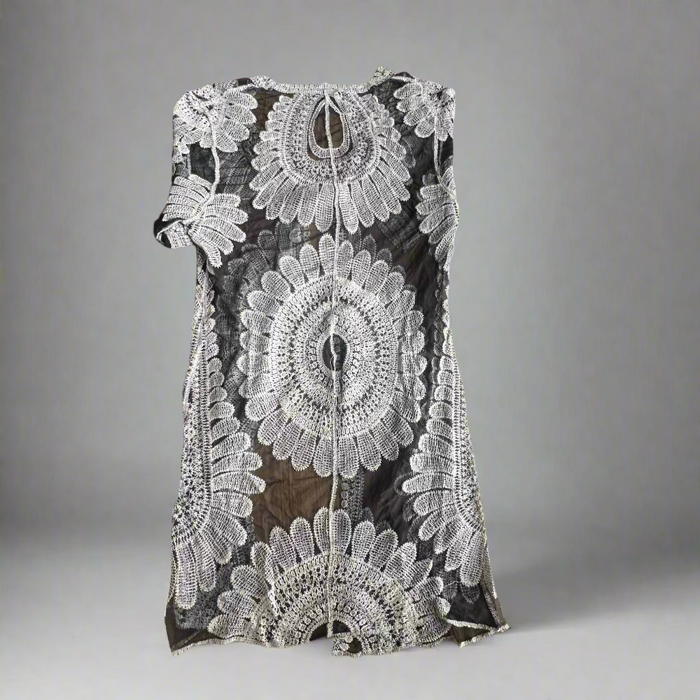 Hand-Crocheted Black Robe