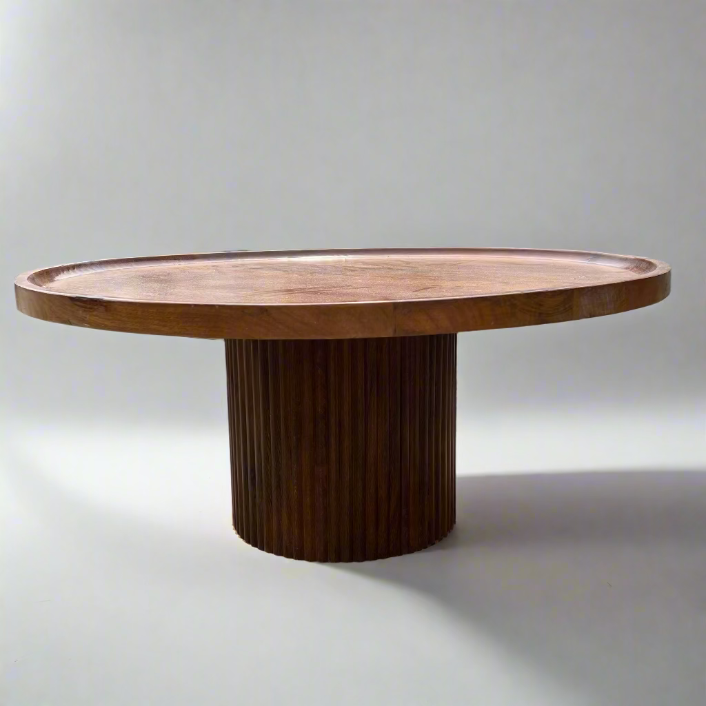 Wooden round table