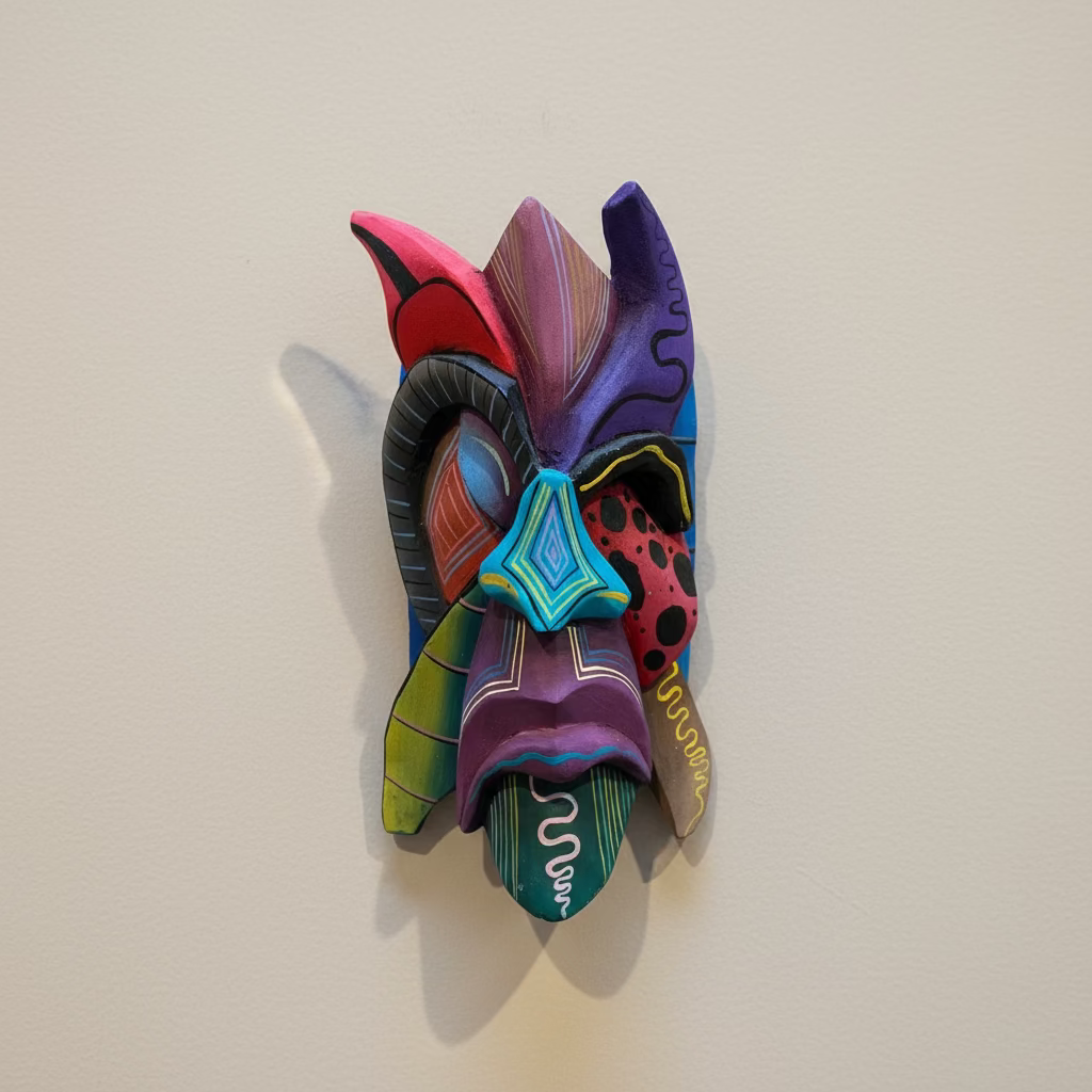 Costa Rican Balsa Wood Mask - X-Small