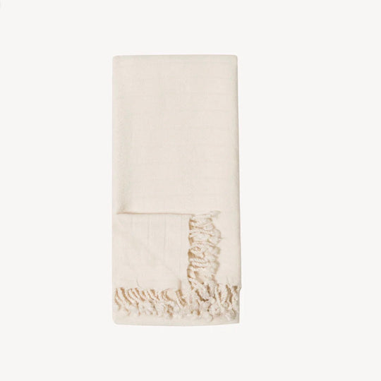Turkish Hand Towel - Bamboo - Cream