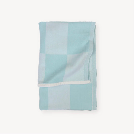 Mint Checkerboard Towel