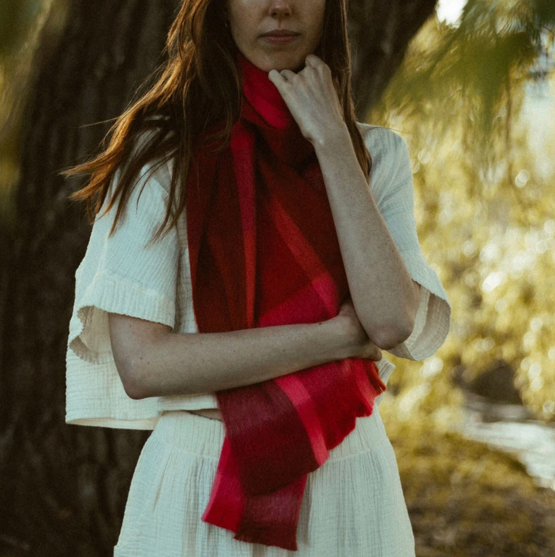 Écharpe en Alpaga - Café