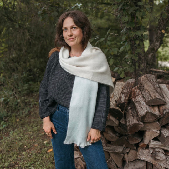 Écharpe en Alpaga - Café