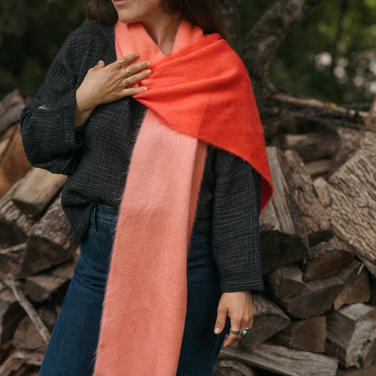 Écharpe en Alpaga - Café