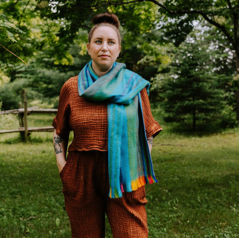 Écharpe en Alpaga - Café