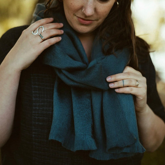 Écharpe en Alpaga - Café